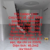 TÔI CHÍNH CHỦ CHUYỂN VỀ QUÊ SỚM GIẢM BÁN NHANH CĂN NHÀ TÂM HUYẾT tại Phường Tân Hưng, Quận 7